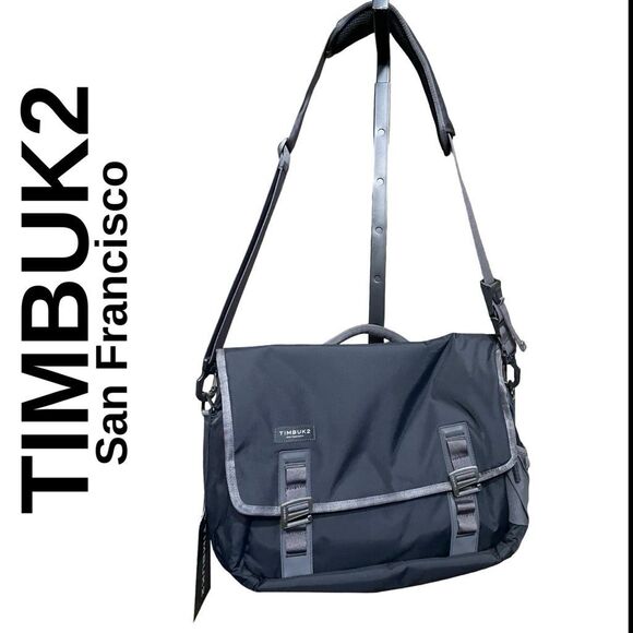 TIMBUK2 San Francisco Command Tsa-Friendly Messenger Bag 2015, Jet Black, NWT - Picture 1 of 16